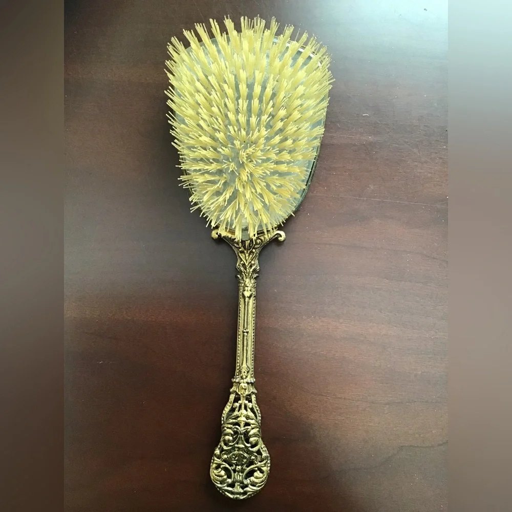 1950’s Vintage 2-Piece Brush and Mirror Vanity Set Art-nouveau